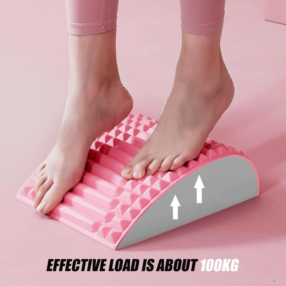 Blue Lumbar Massager For Spinal Stretching And Relaxation - Solid Colour Purple