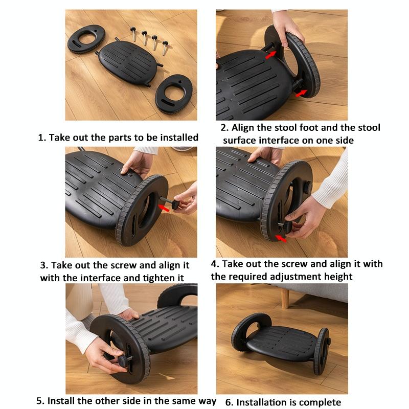 Adjustable Rocking Footrest For Home Office Massage Ergonomic Foot Pedal