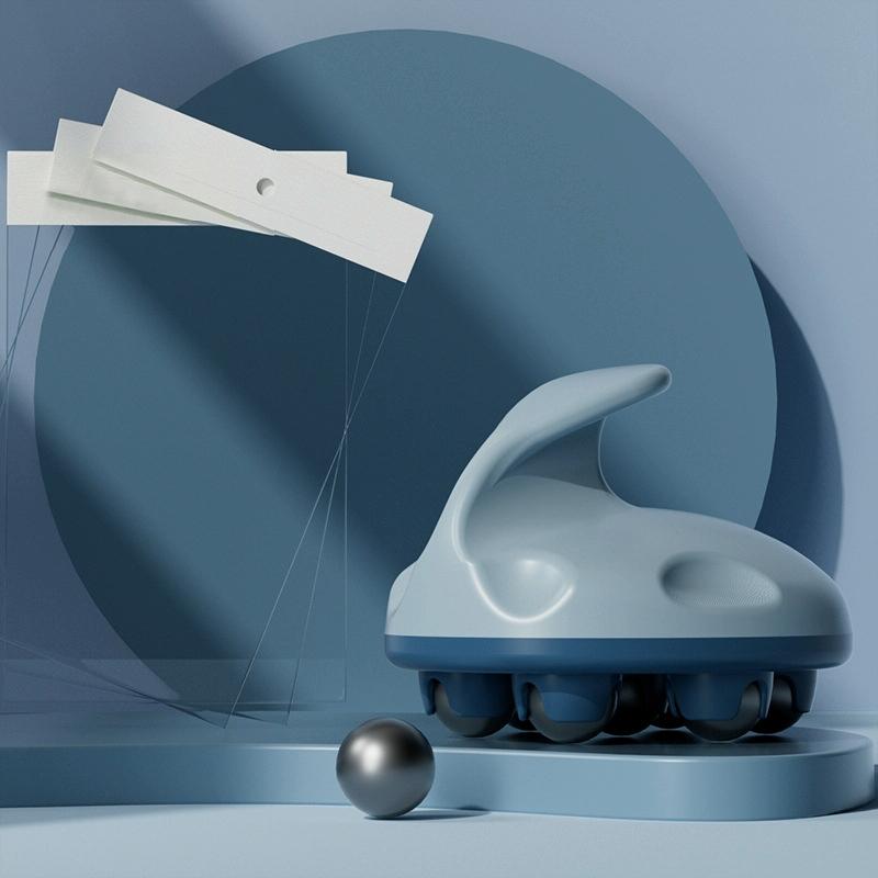 Blue Abdominal Ball Meridian Massager For Calf Muscle Relaxation Magnetic Ball