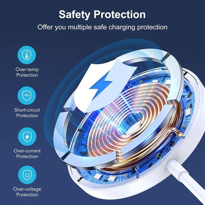 15W Magsafe Wireless Charger For Iphone / Airpods Pro