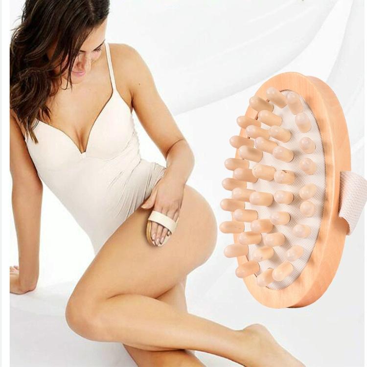 Wood Balloon Cushion Massager Soothing Body Massage Brush