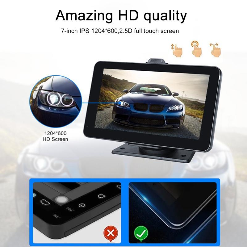 7 Wireless Carplay Car Navigator with Smart Driving Recorder