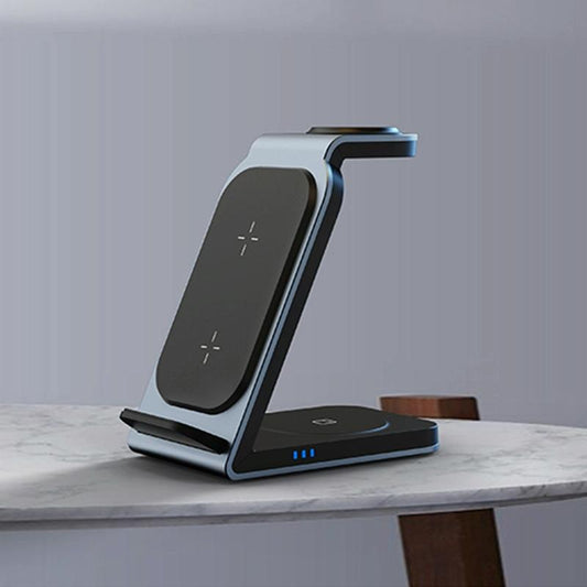 3 In 1 Vertical Metal Wireless Charger - Tarnish
