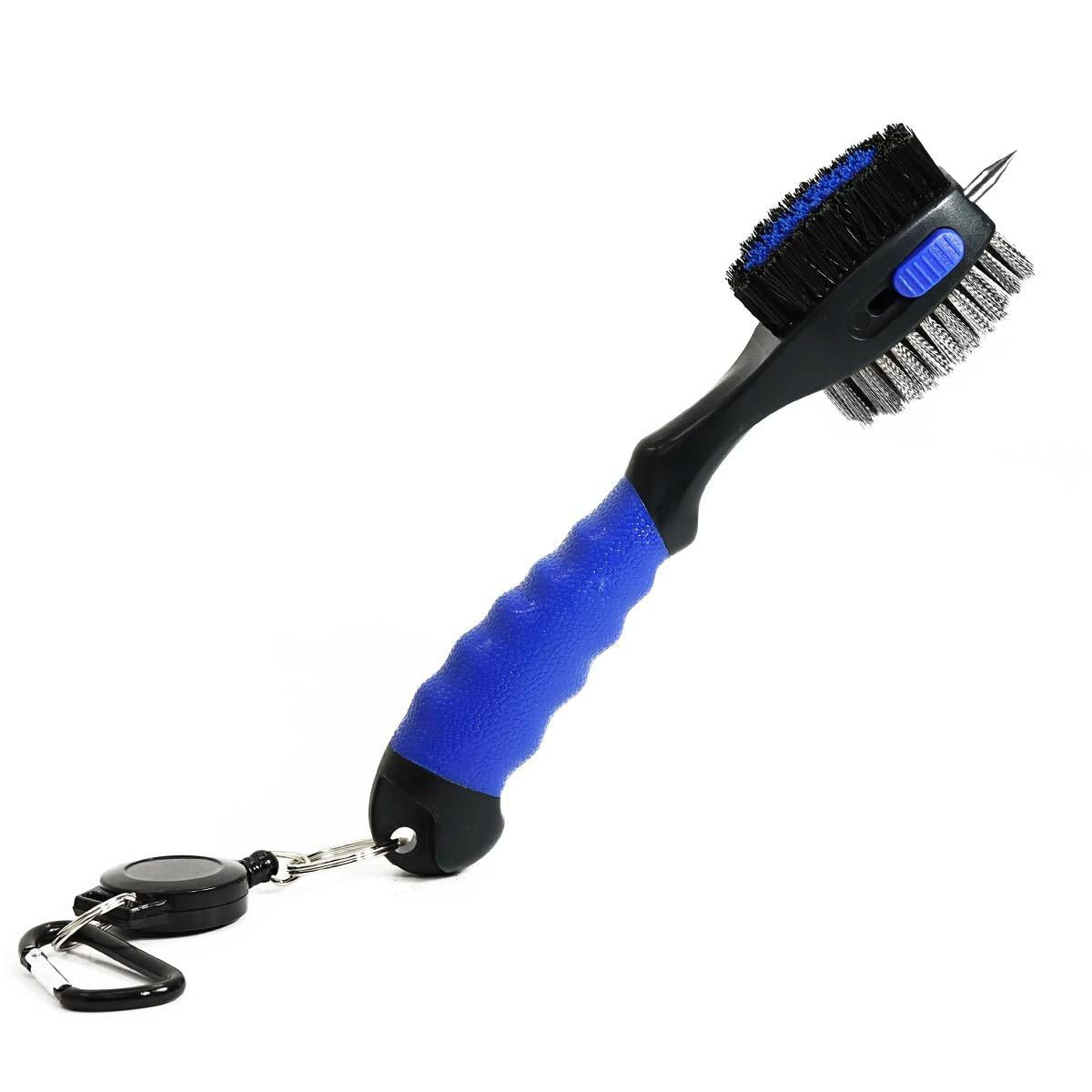 Portable Golf Club Brush - Retractable - Black
