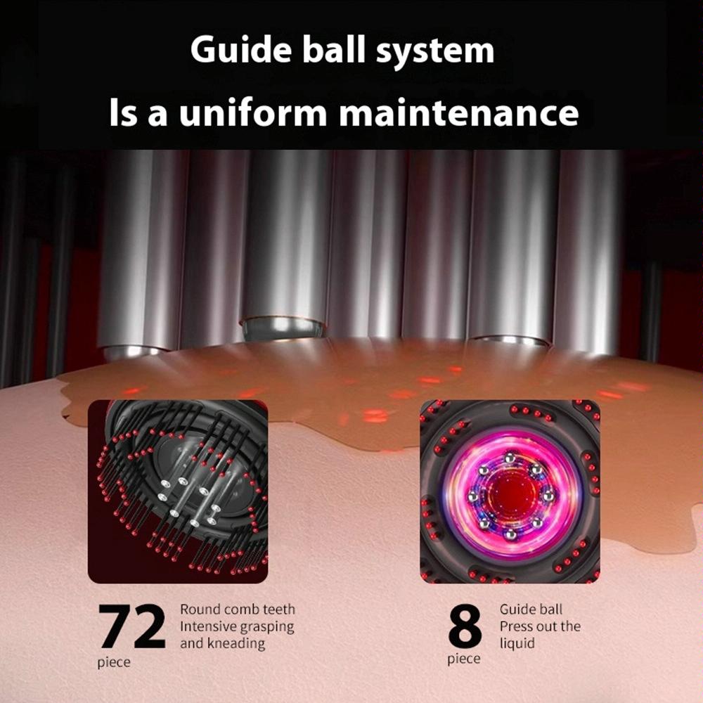 Red Light Scalp Massage Comb For Hair Growth 630Nm Liquid Care - Red