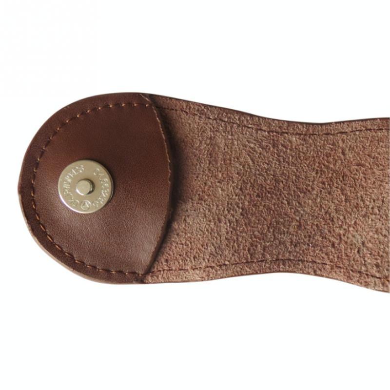 Leather Golf Ball Waist Pouch - Portable Tee Bag for Sports - Black