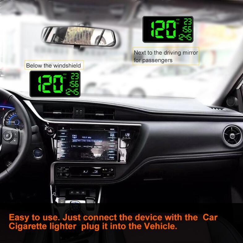 6.2 Inch Hud Car Head Up Display Gps Speed Meter & Alarm