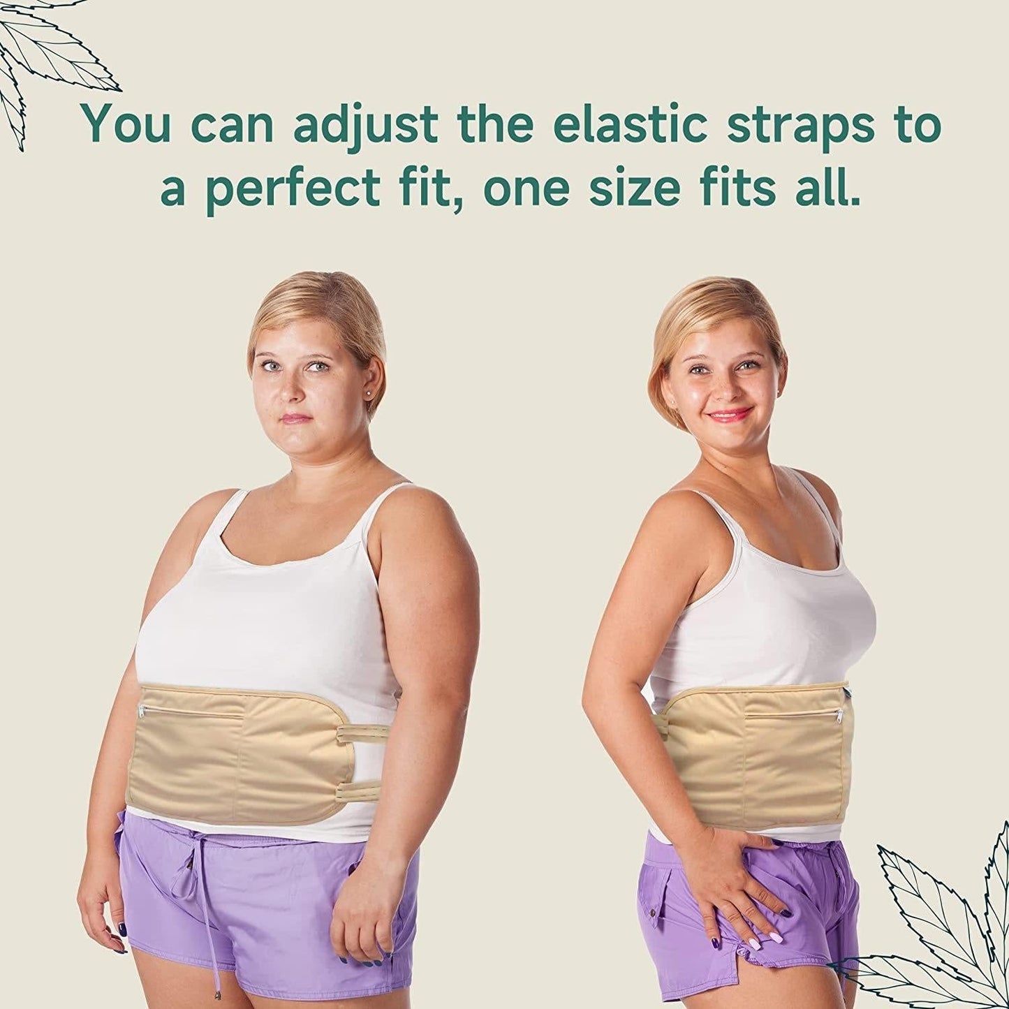 Reusable Sleep Belt For Conditioning Fits All Sizes - Khaki