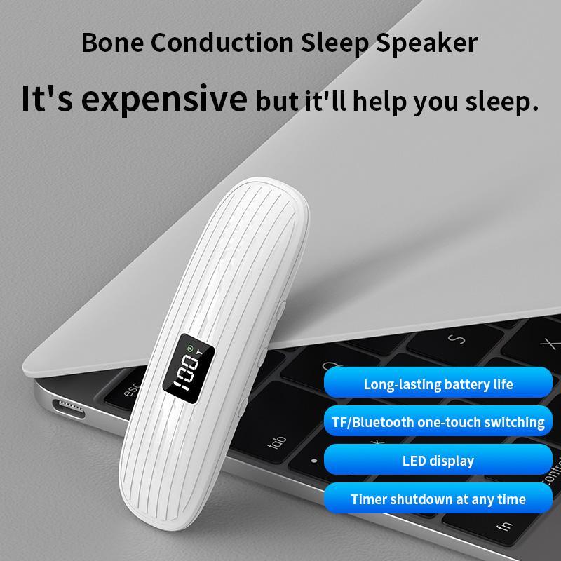 Bone Conduction Bluetooth Sleep Speaker White