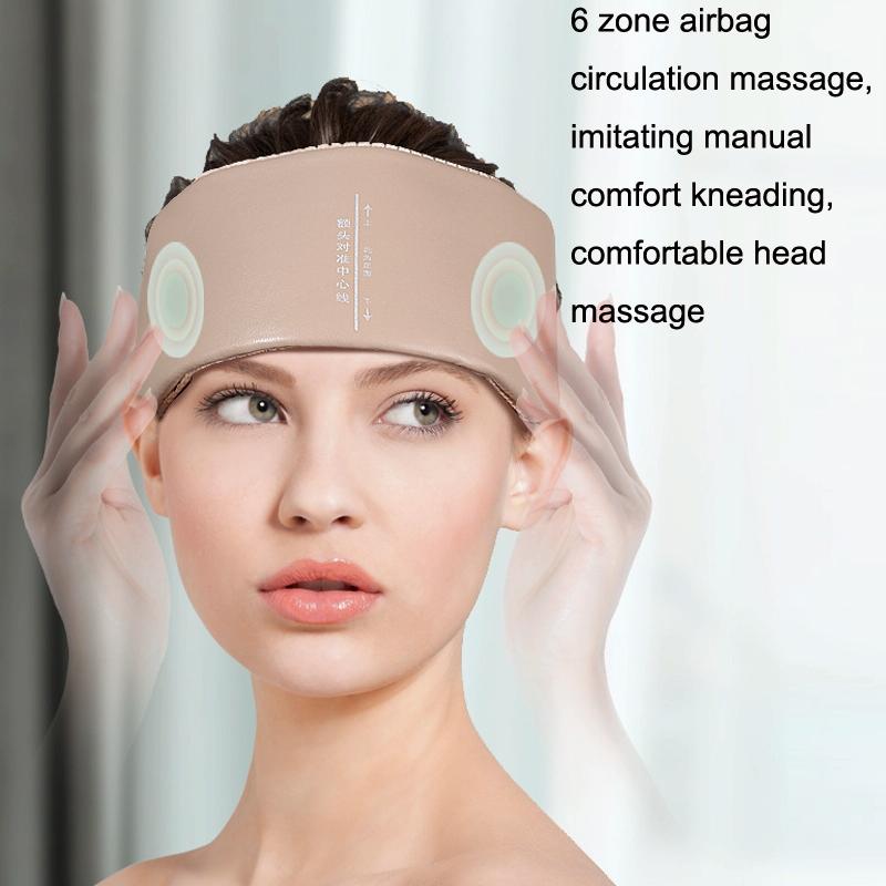 Hot Compress Head Massager For Headache Relief - Camel