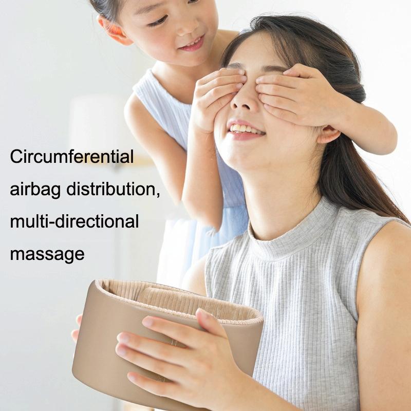 Hot Compress Head Massager For Headache Relief - Camel