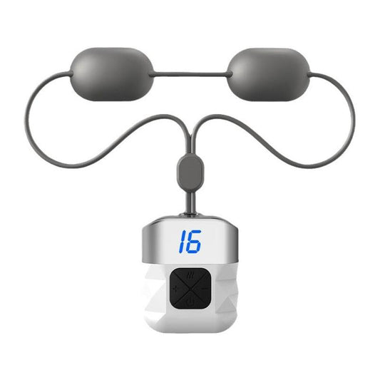 Portable Ems Neck Massager For Shoulder & Cervical Therapy - White