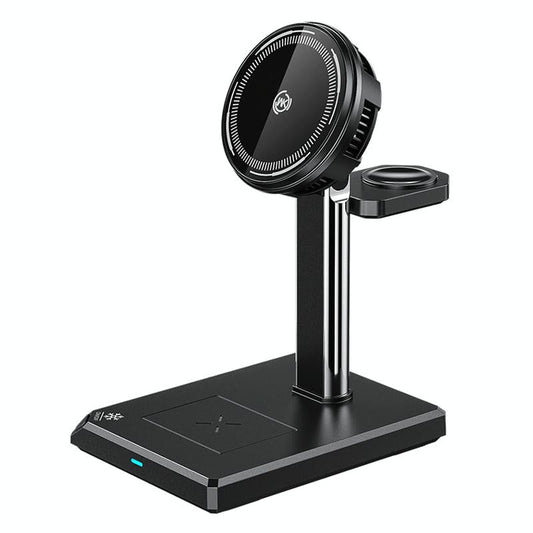 15W 4 In 1 Magnetic Wireless Charger Stand - Black