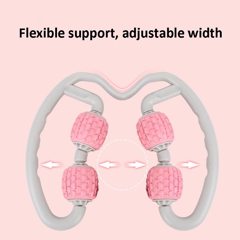 Soft Ring Leg Muscle Massage Roller - Pink