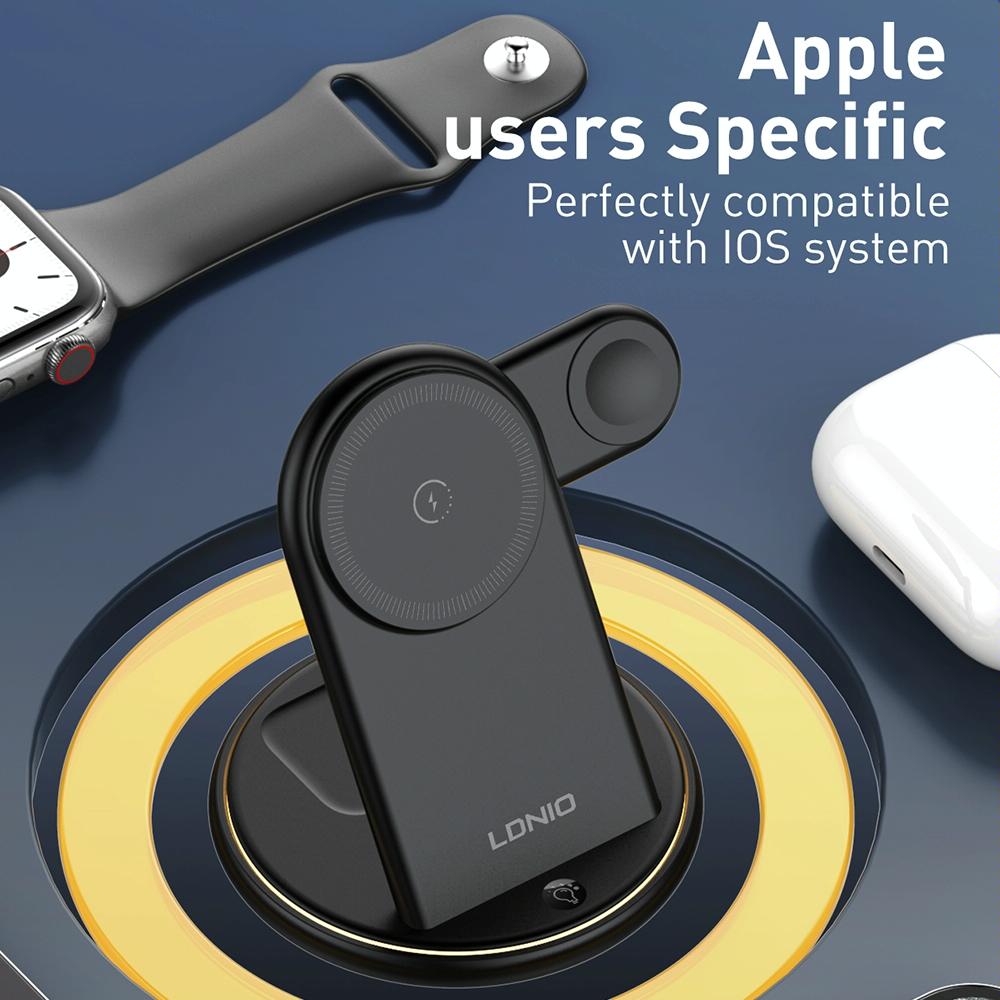 25.5W 5 In 1 Magsafe Wireless Charger + Type C Cable