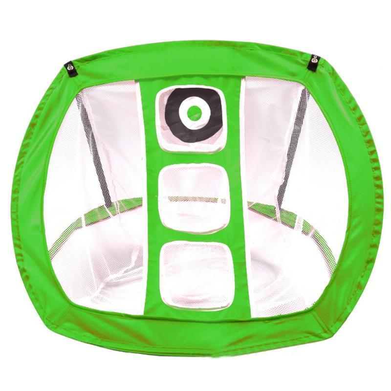 Foldable Square Golf Net for Indoor Practice - Red