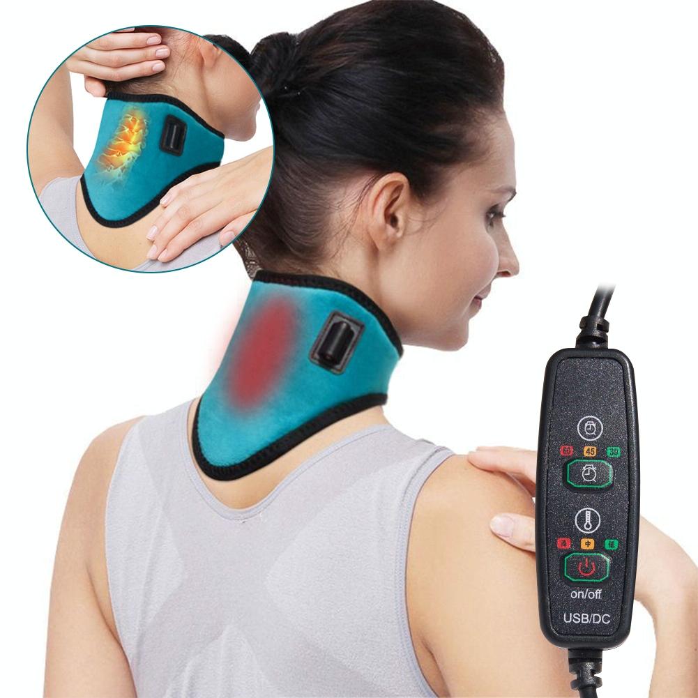 Graphene Neck Pain Relief Tool Usb Heating - Sea Green