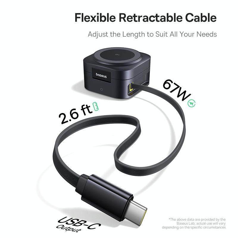 67W 2 In 1 Magnetic Wireless Charger + 1M Type C Cable