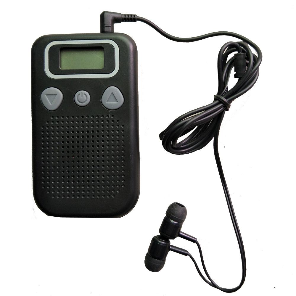 Black In Ear Hearing Amplifier Battery Powered
