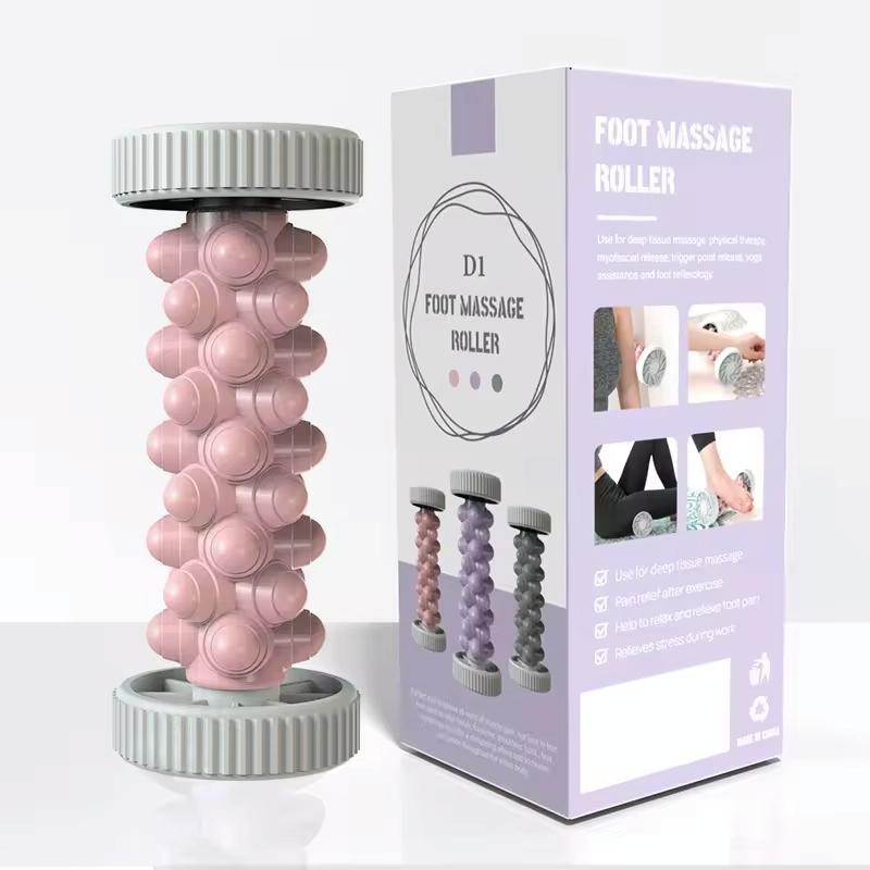 Plantar Fascia Roller For Home Fitness Muscle Relaxation Tool - Pink