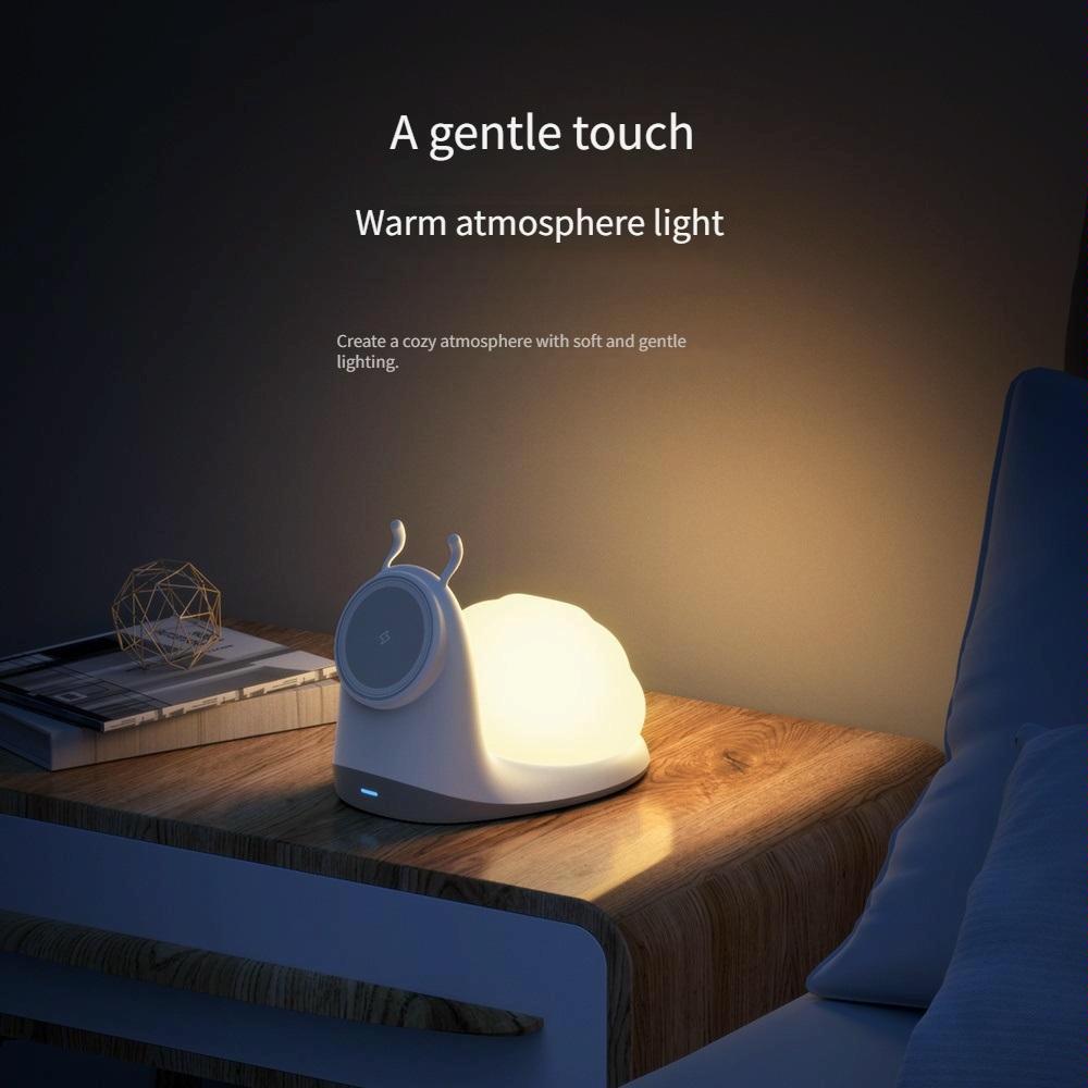 Wireless Charger With Night Light White