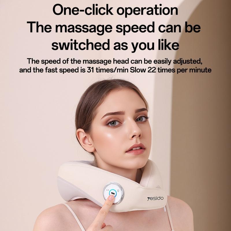 Yesido Mg14 Electric Neck Massager Heat Therapy White