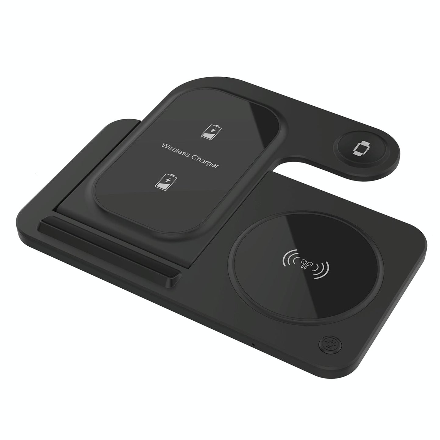 3 In 1 Folding Wireless Charger Black