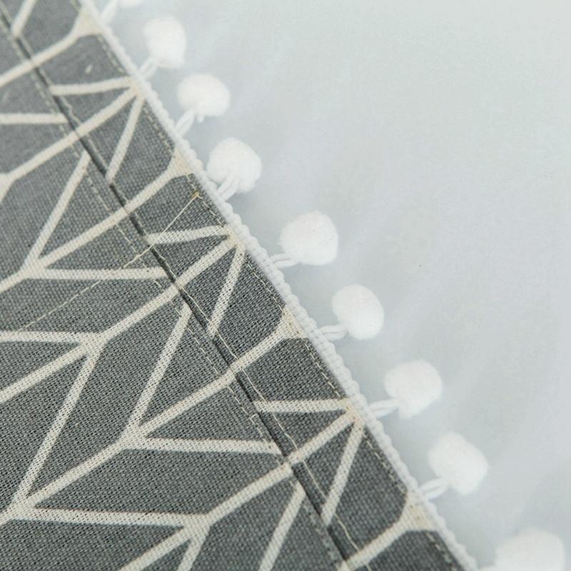 Universal Cotton Linen Microwave Dust Cover - Gray Arrow