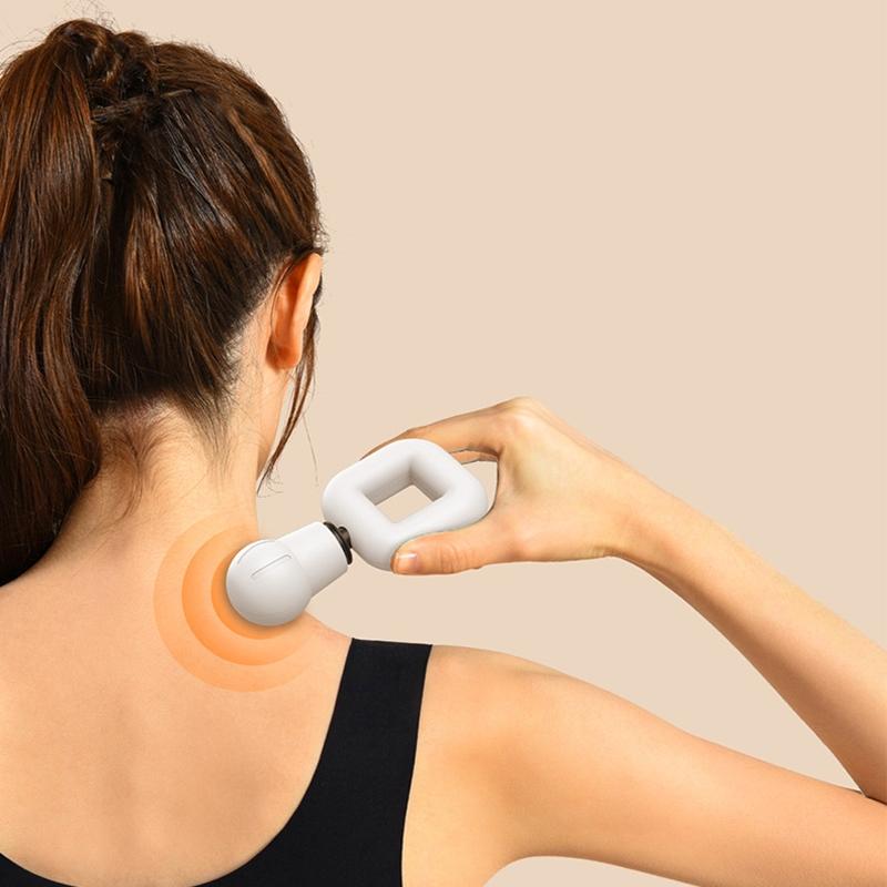 Portable Wireless Fascia Gun For Muscle Relaxation - White
