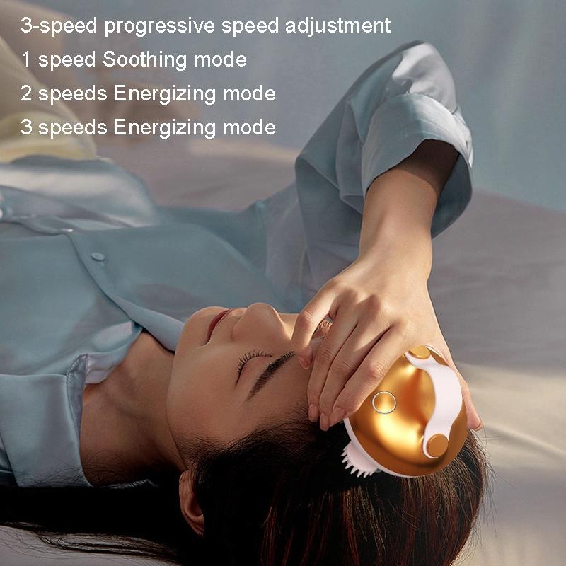 Wireless Smart Head Massager Kneading - Gold