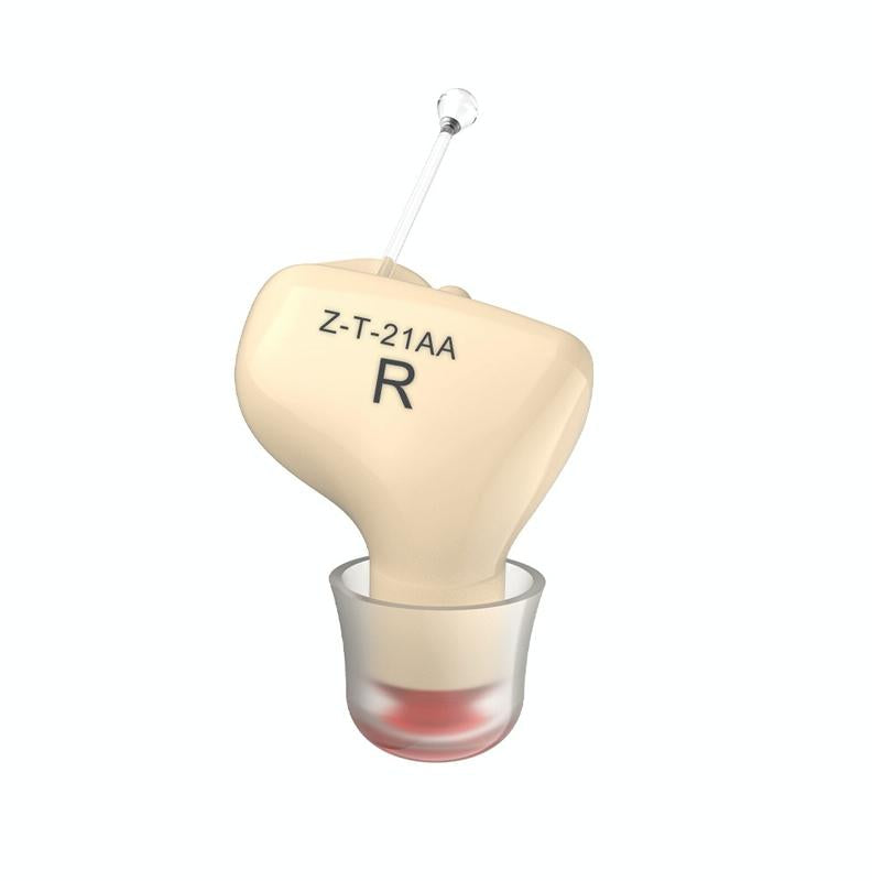 In Ear Hearing Aid For Elderly & Hearing Impaired - Blue Left Ear