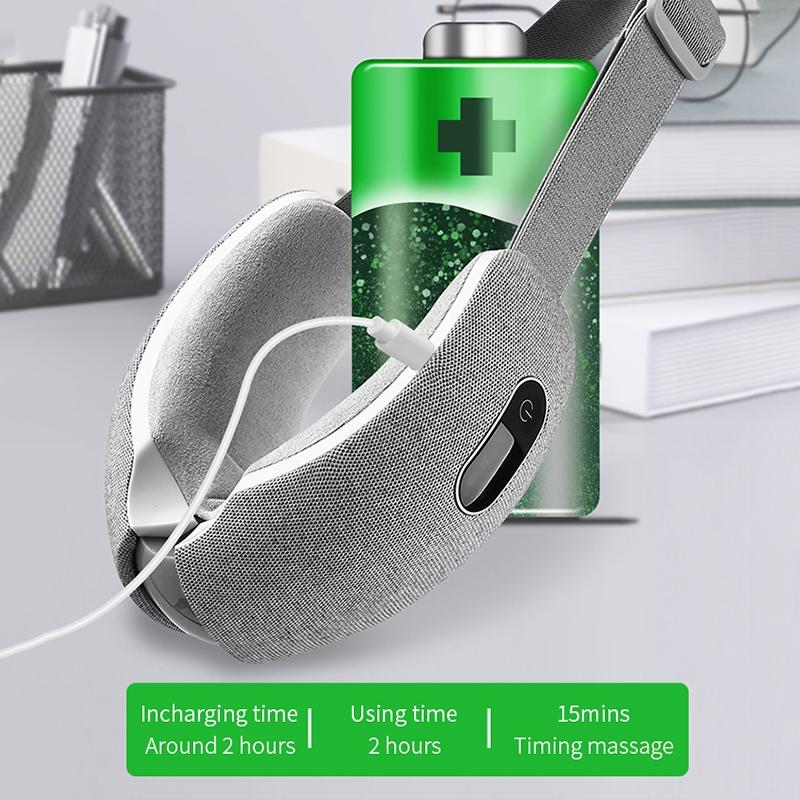 3-Layer Airbag Eye Massager English Grey