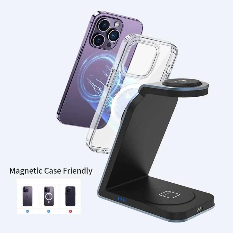 3 In 1 Magnetic Wireless Charger For Sw18 - Tarnish