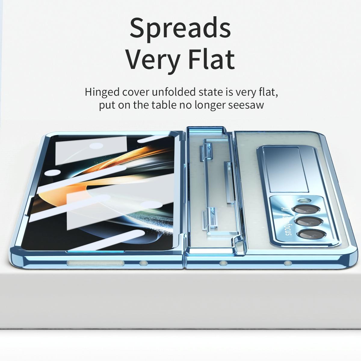 For Samsung Galaxy Z Fold4 5G Phantom Series Folding Case - Rose Gold