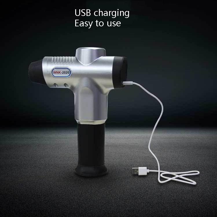 Portable Electric Massager For Muscle Relaxation And Fitness - Silver