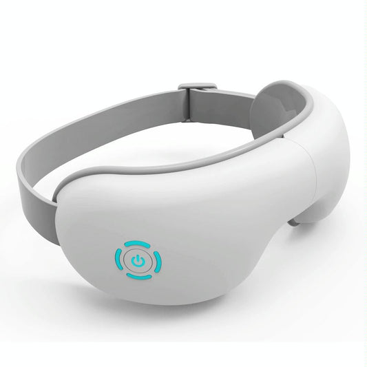 Intelligent Wireless Eye Massager With Vibration & Hot Compress White