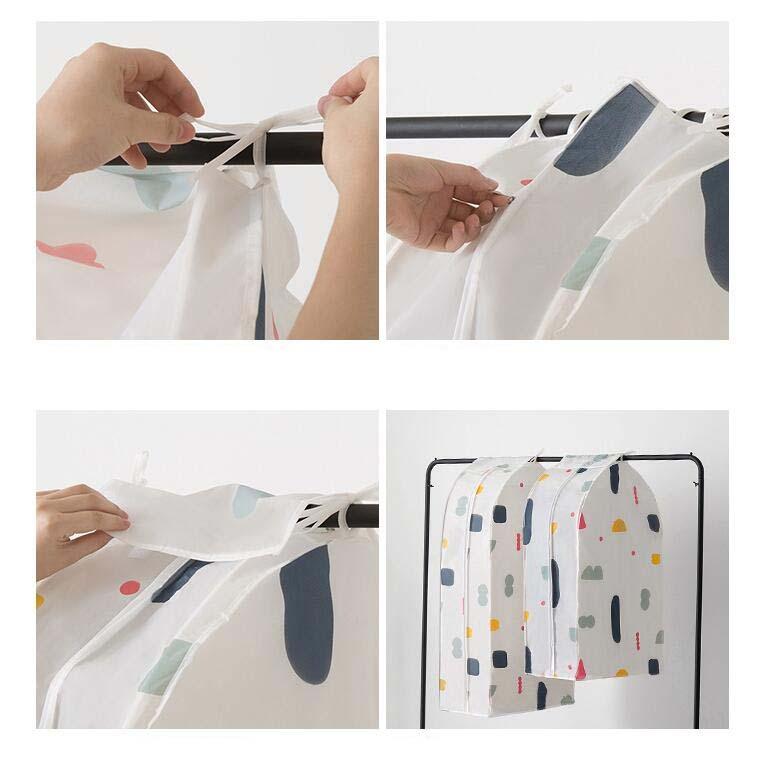 Small 3d Hanger Pocket Wardrobe with Dust Cover - Geometry