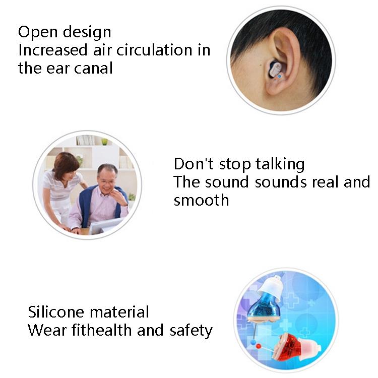 Smart Digital Hearing Aid Noise Reduction - Blue