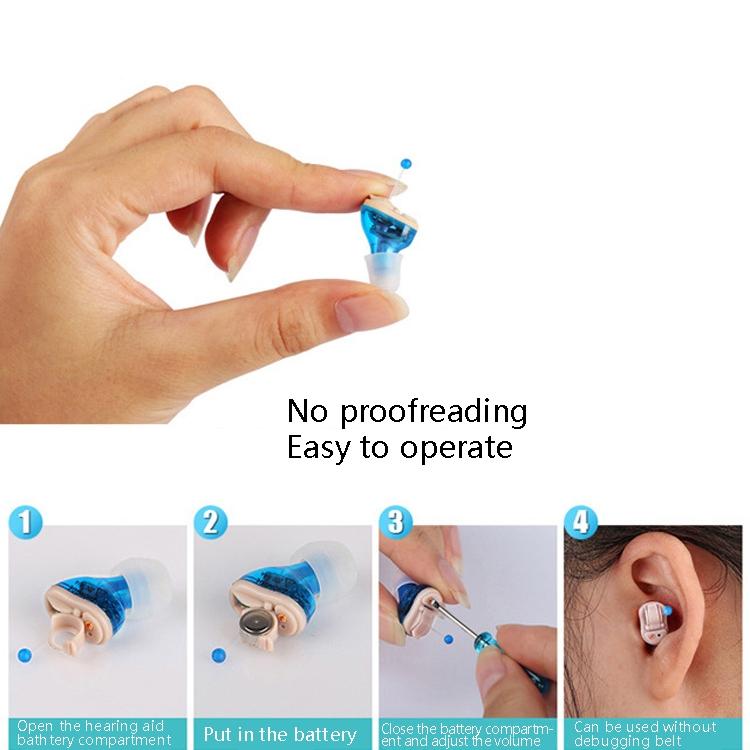 Smart Digital Hearing Aid Noise Reduction - Blue