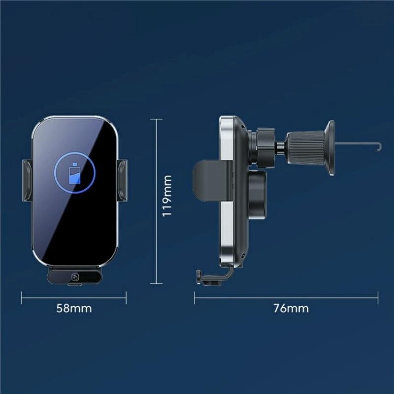 Intelligent Induction Wireless Car Charger - 66w High Power - Tarnish