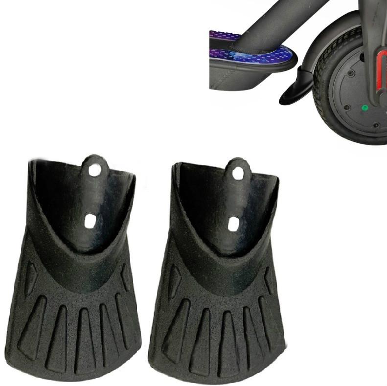 3 Pairs Scooter Fender Set for Xiaomi M365 / Pro - Front & Rear Rubber Fishtail Accessories - Mudguard Black