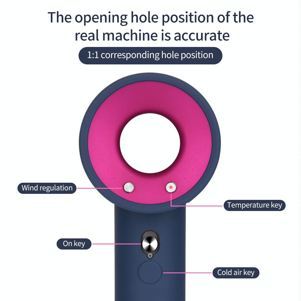 Shockproof Silicone Case For Dyson Hair Dryer - Pink