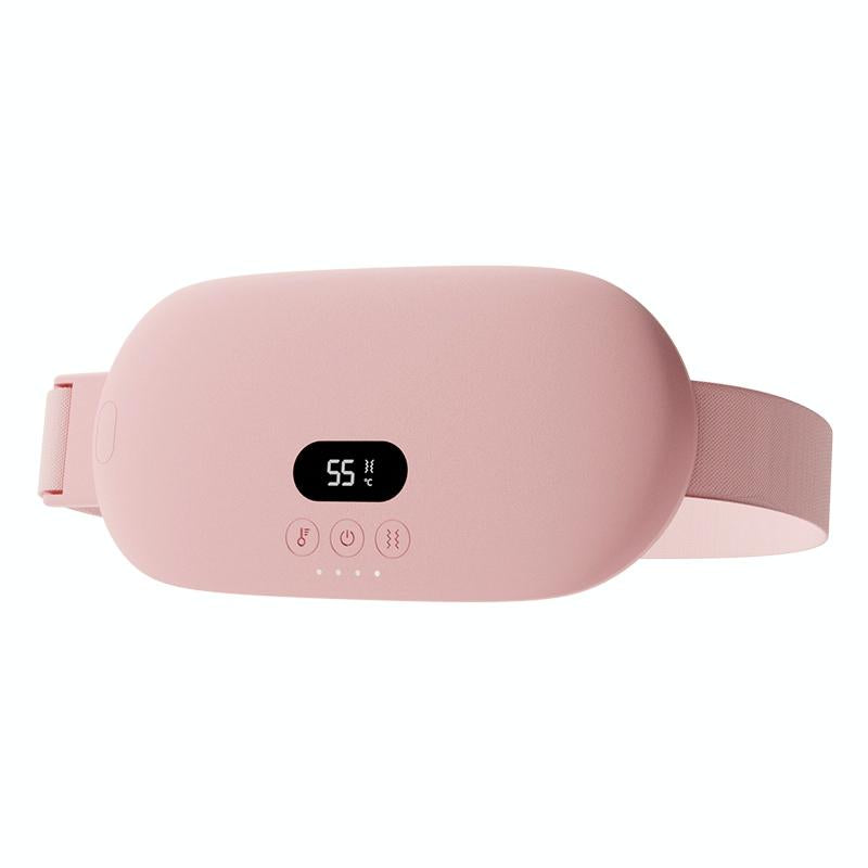 Smart Massage Belt For Abdomen & Waist Electric & Warm - Pink 2000Mah