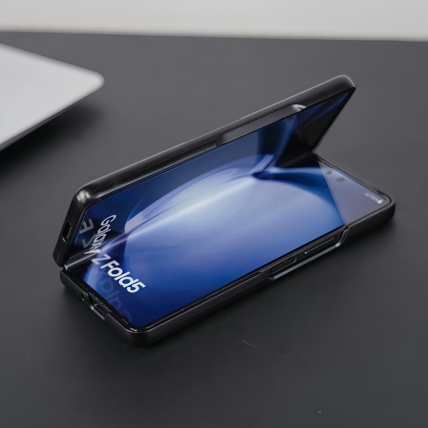 For Samsung Galaxy Z Fold4 5G Foldable Diamond Case - Compact And Stylish - Flash Black