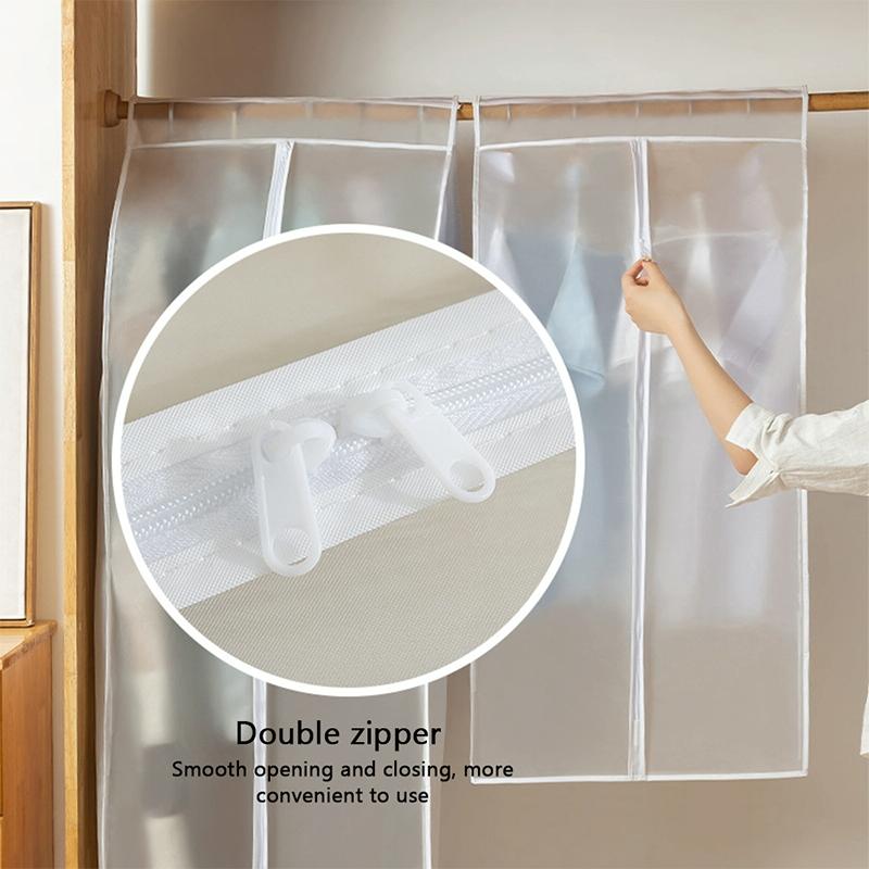 Waterproof Hanging Storage Bag for Dustproof Organization - White