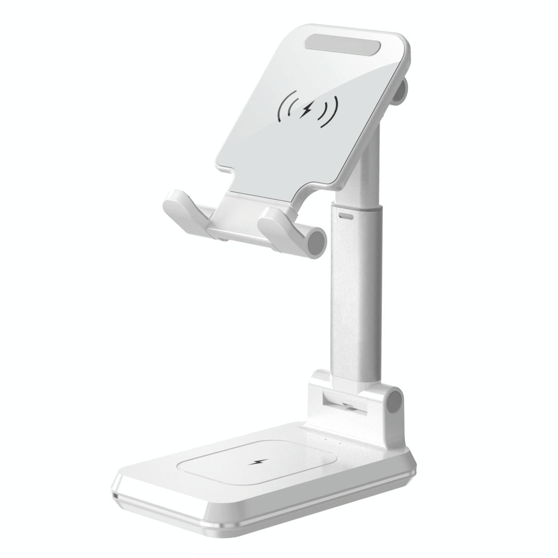 Portable 2 In 1 Wireless Charging Stand Double Charge - Black