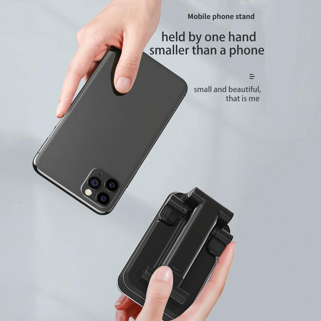 Portable 2 In 1 Wireless Charging Stand Double Charge - Black