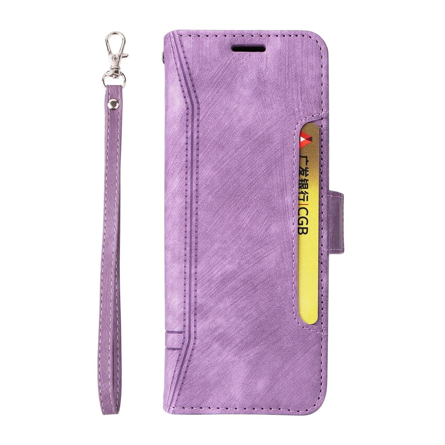 For Samsung Galaxy Z Fold4 5G Leather Dual Buckle Phone Case - Pink
