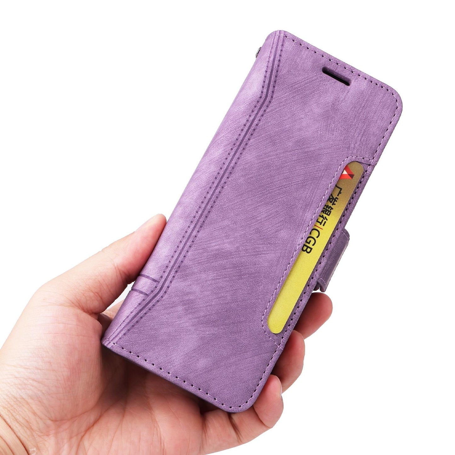 For Samsung Galaxy Z Fold4 5G Leather Dual Buckle Phone Case - Pink