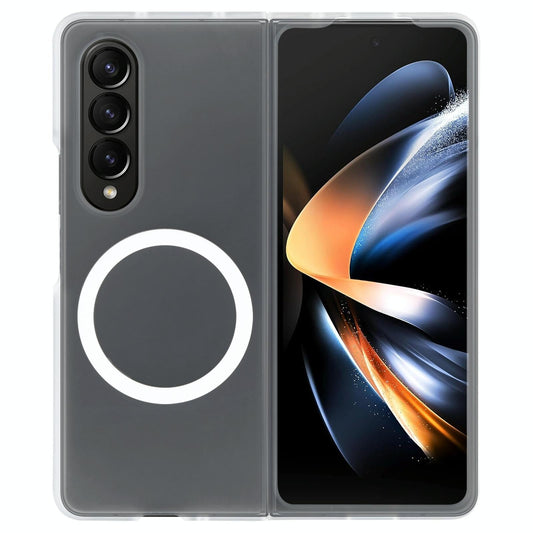 For Samsung Galaxy Z Fold4 5G Shockproof Magsafe Case - Transparent